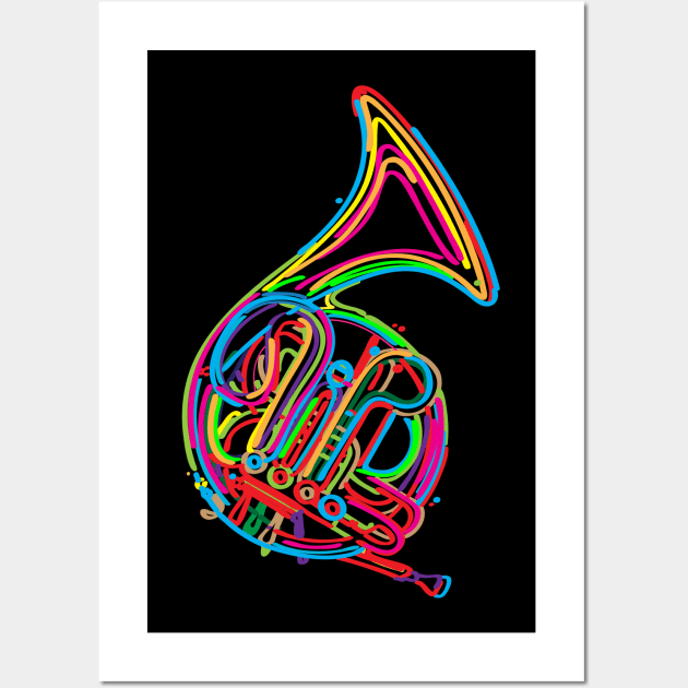 French horn Wall Art by lirch